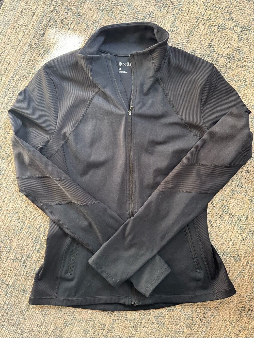 Zella Black Women's Zip-Up Utility Jacket